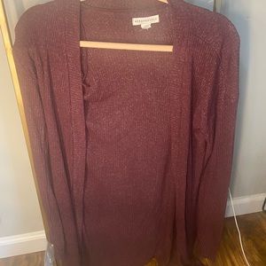 Aeropostal Maroon long sleeve cardigan